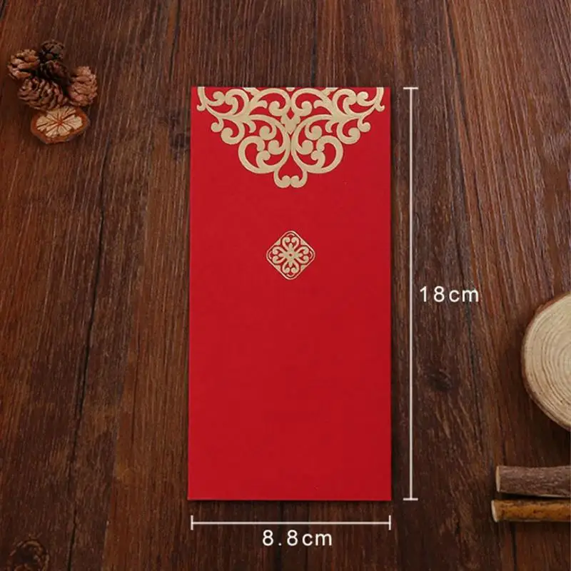 Pcsset 2019 New Year Wedding Red Envelope Chinese Spring Festival Gold Printing Red Pocket To Fill In Money