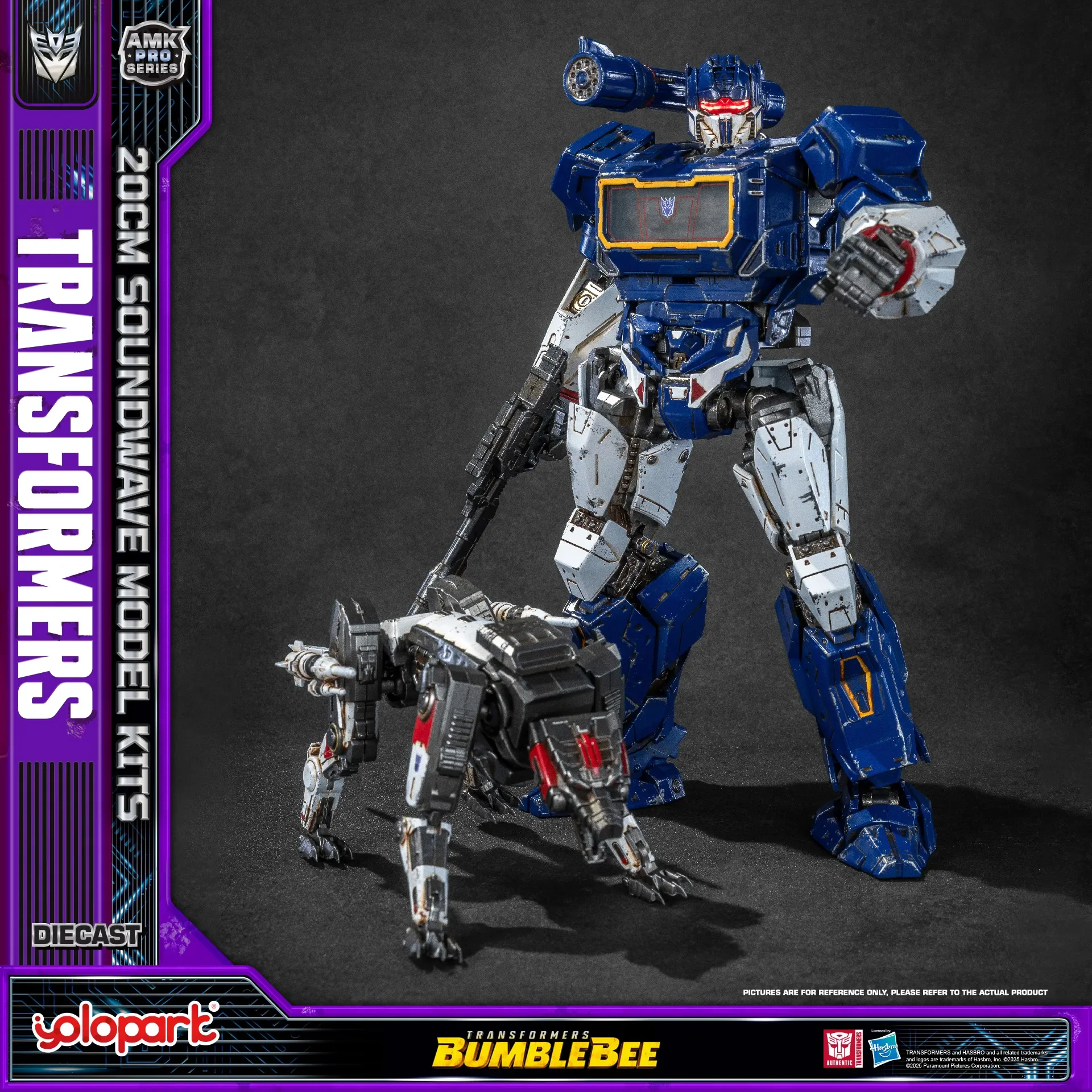 

In Stock Yolopark Transformation:AMK PRO Series 20cm Soundwave Model Kit Figures Toy