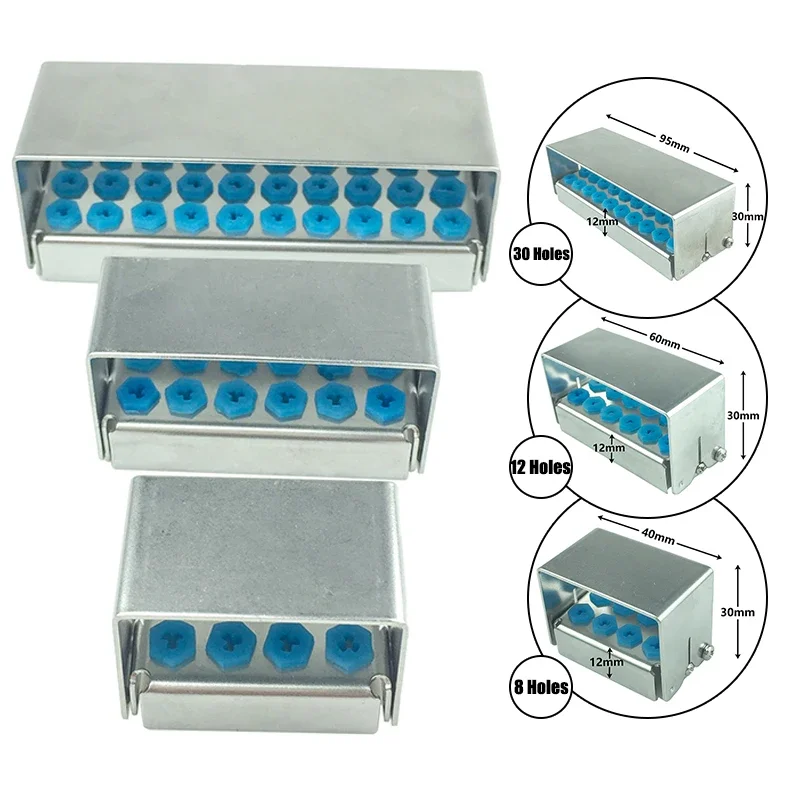 

Autoclavable Dental Bone Bur Lower Speed Burs Placer Sterilization Disinfection Holder Stander Rack