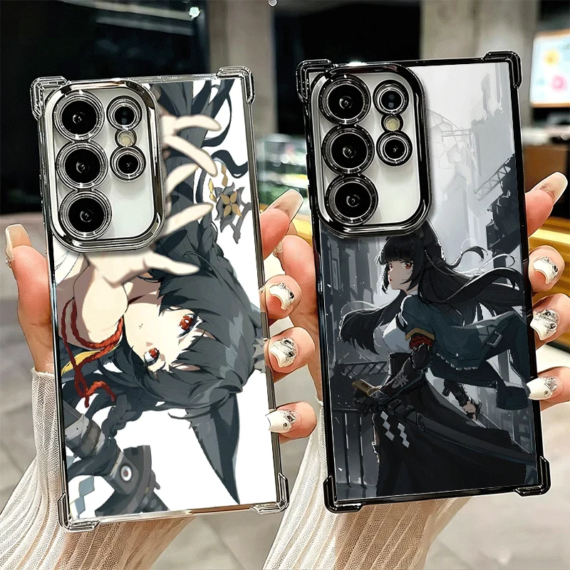 Zenless Zone Zero Hoshimi Miyabi Plating Phone Case For Samsung Galaxy S26 S25 Edge S24 S23 Ultra S22 S21 Plus S20 FE Anti-Fall