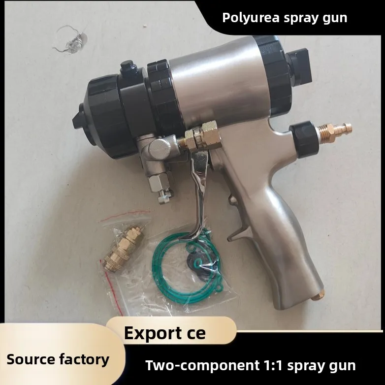 

2-Component 1:1 High Pressure Fan Spray Gun – Polyurea/Polyurethane Foam Spray Gun for Dual-Component Foam