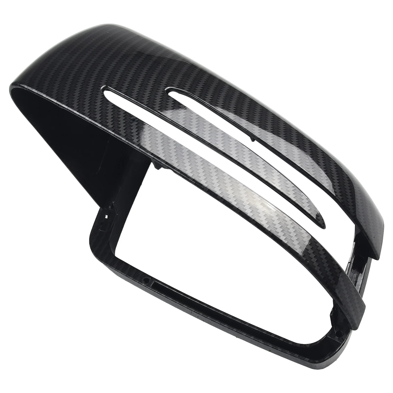 Parts Mirror Covers ABS Plastic Add On Carbon Fiber For Benz W204 W212 A2128100164 Left And Right Sides Replacement