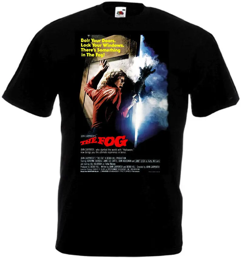 

The Fog (1980) Horror Movie Black T SHIRT "Poster Art" New Bright Gorgeous Print