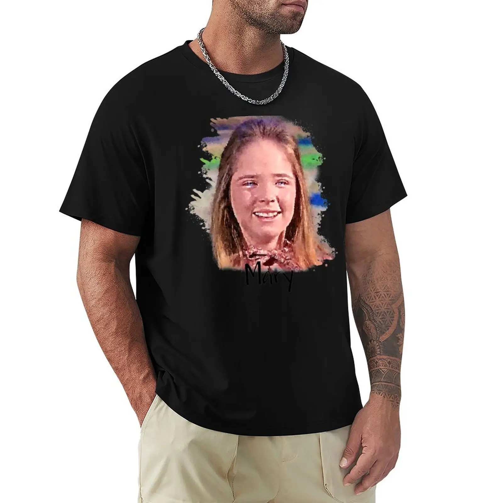 Mary Ingalls Little House on the Prairie T-Shirt Durable Work Wear T-Shirt