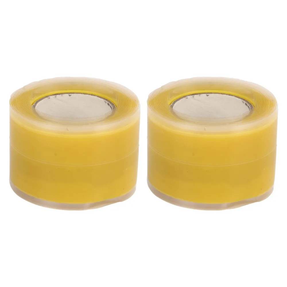 

2PCS Silicone Silicone Grip Tape Waterproof Self Adhesive Self Fusing Tape Non Adhesive Double Sided Tape Outdoor Use