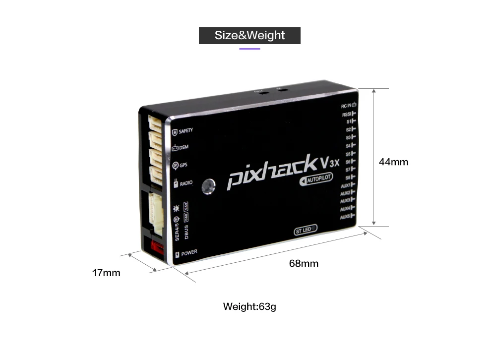 Pixhack V3X Flight Controller High Pressure PIX Open Source For OEM Drone Quadcopter Helicopter RC Parts LVKIDRON