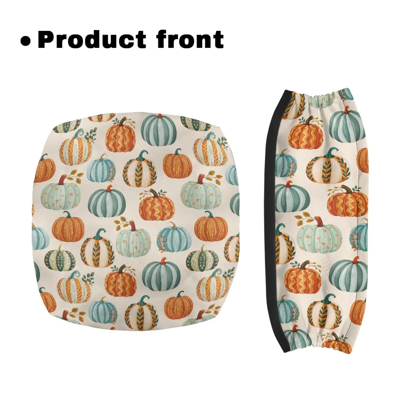 Coloranimal Removable and Washable Reusable 2 Pieces Walker Seat Cushion for Unisex for Home Pumpkin Pattern