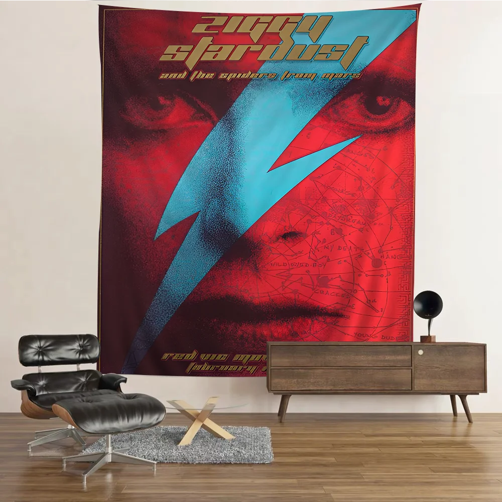 

S-Singer D-David Bowies Cartoon Tapestry Bohemian Wall Tapestries Mandala Wall Hanging Sheets