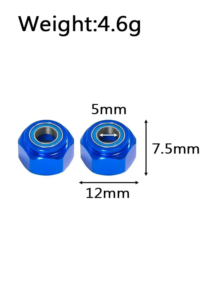 TAMIYA DT03 Sechskantgelenk aus Aluminiumlegierung mit Lager (nur Vorderrad) # DT3010F – Detail 1