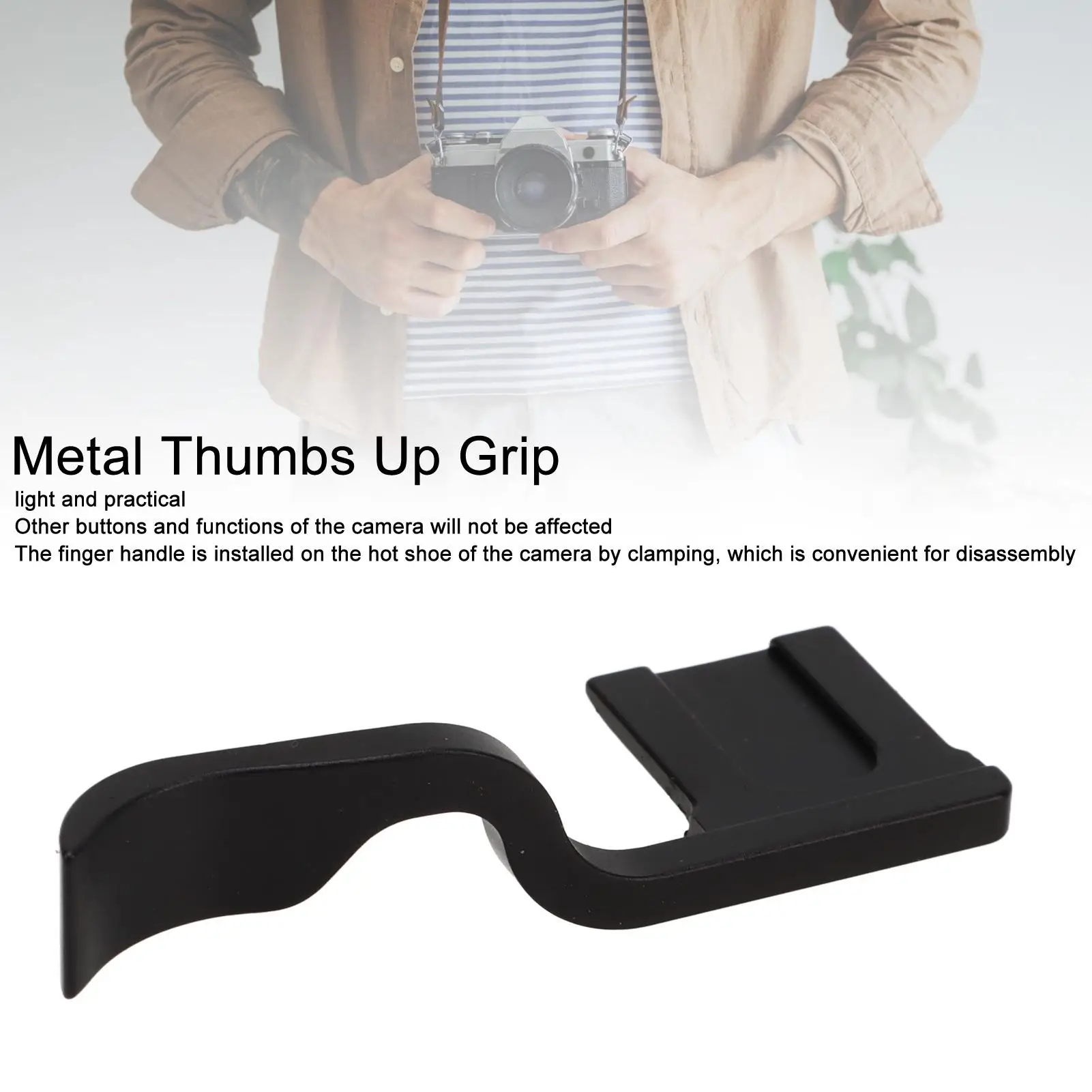 1pc Aluminum Alloy Hand Grip for fuji X-S10 Camera - Durable Metal Support