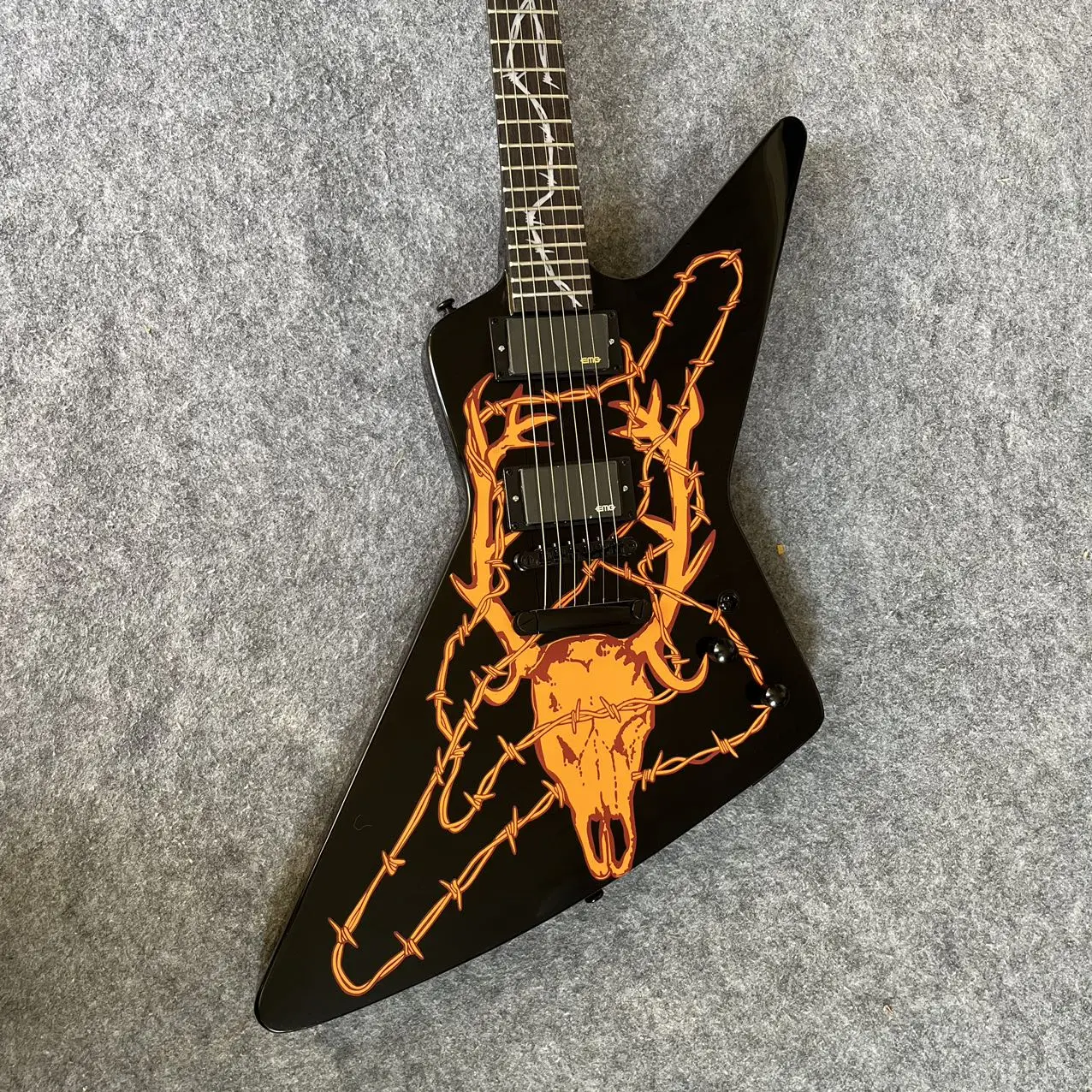 high quality Customization Alien Guitar, Body Deer Head Pattern, Fingerboard Inlay 2026 view 5