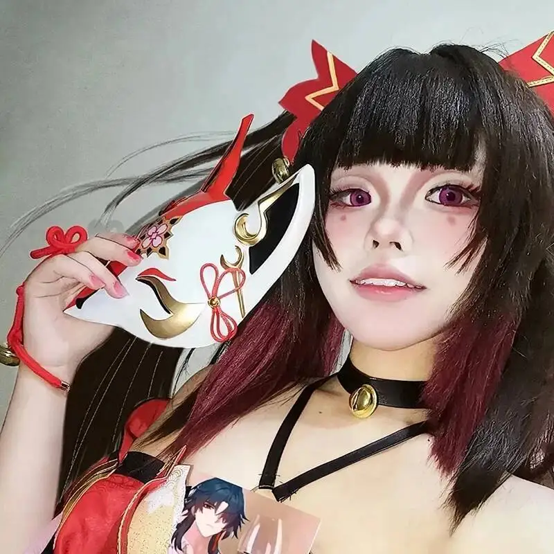 Anime Game Honkai: Star Rail Sparkle Cosplay Mask Animal Fox Full Face Masks Unisex Halloween Carnival Party Prop