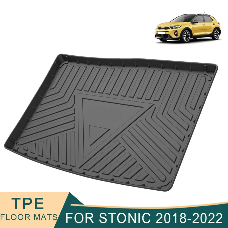 

For Kia Sonic 2018 2019 2020 2021 2022 cargo liner all-weather TPE non-slip trunk mats waterproof boot tray trunk carpet