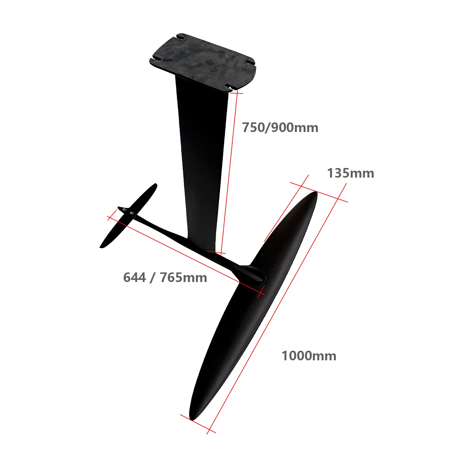 【Hot】Hot Selling Advanced ART Series 999V2 Hydrofoil Ultra-Light 1038sqcm Carbon Fiber Kite Surfing Tool Ultra-Fast