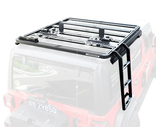 

Roof Rack, 4x4 Removable Car With Ladder Car Top Luggage Holder For Jep Wrangle Jl