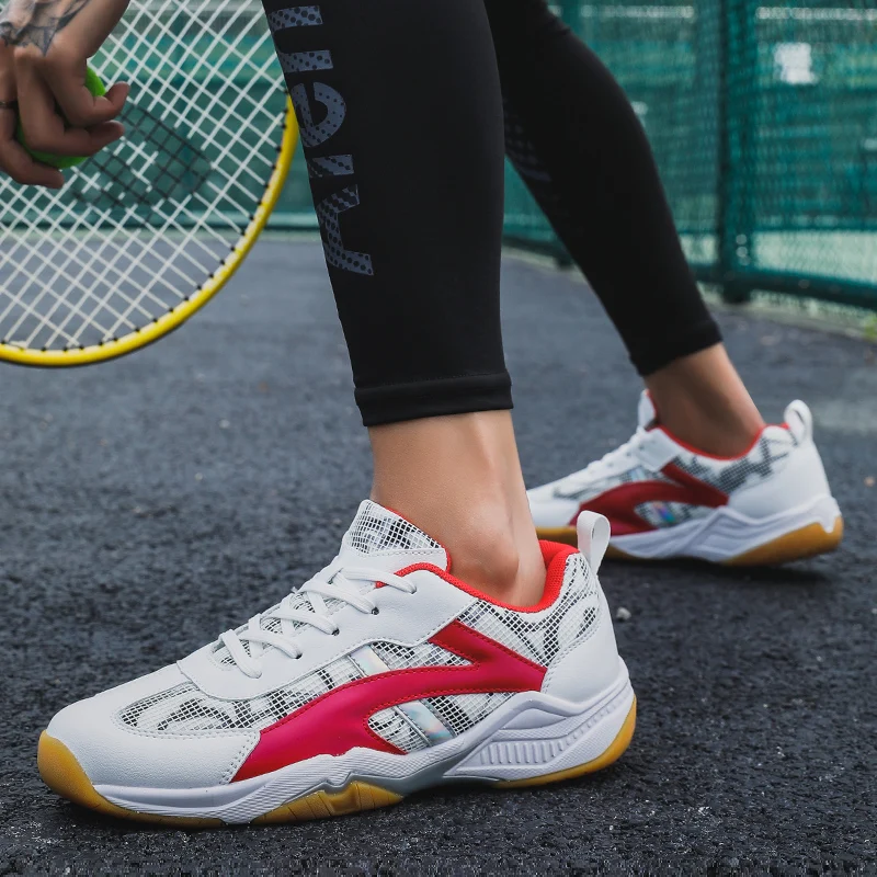 Tênis masculino respirável badminton sapatos de vôlei indoor tênis de treinamento atlético tênis