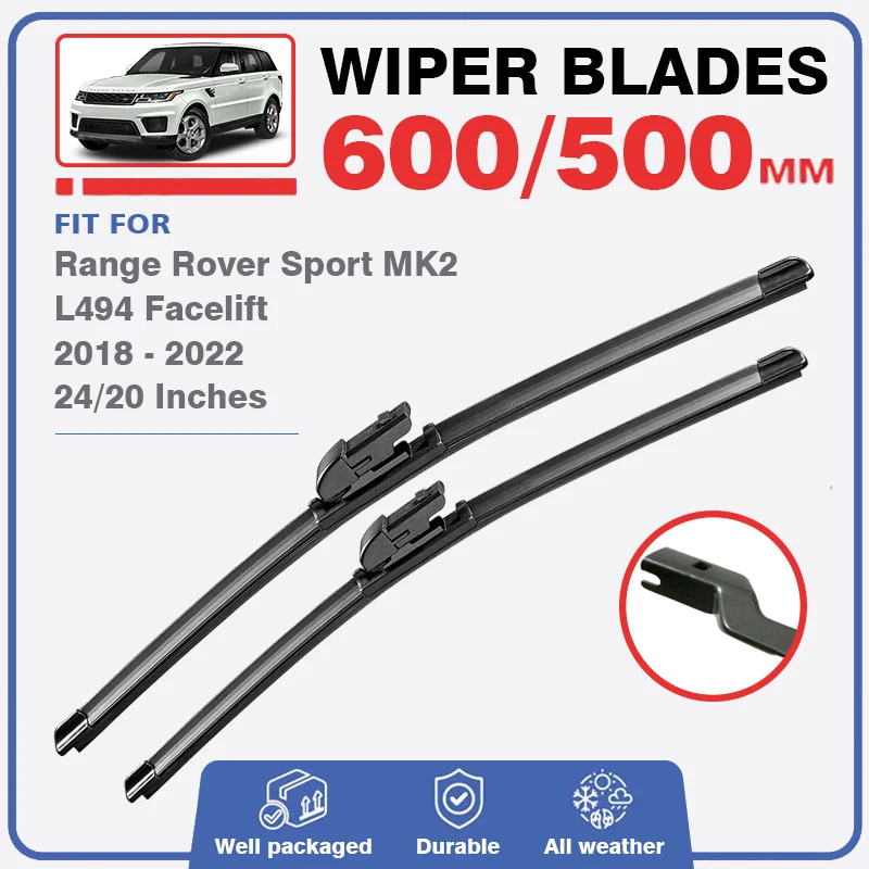 Front Rear Wiper Blade For Range Rover Sport MK2 L494 Facelift 2018 2019 2020 2021 2022 Windshield Windscreen Window Accessories