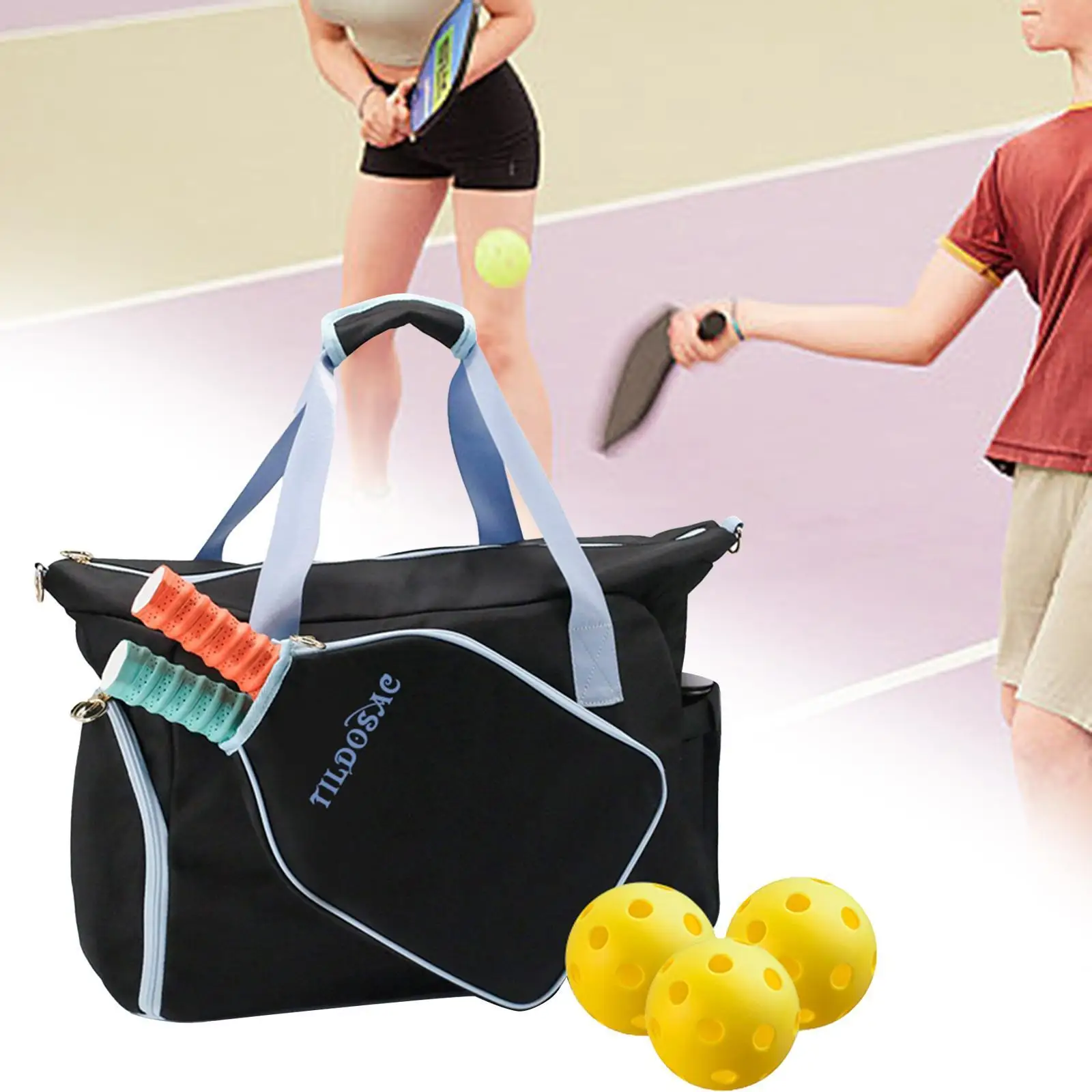 Pickleball Racket Bag Lightweight Gym Bag Shoulder Bag Pickleball Paddle Bag