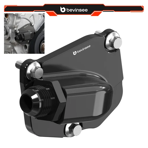 Para Honda K20 K24 cubierta de placa tensora de cadena de distribución de aluminio AN10 Turbo drenaje de aceite