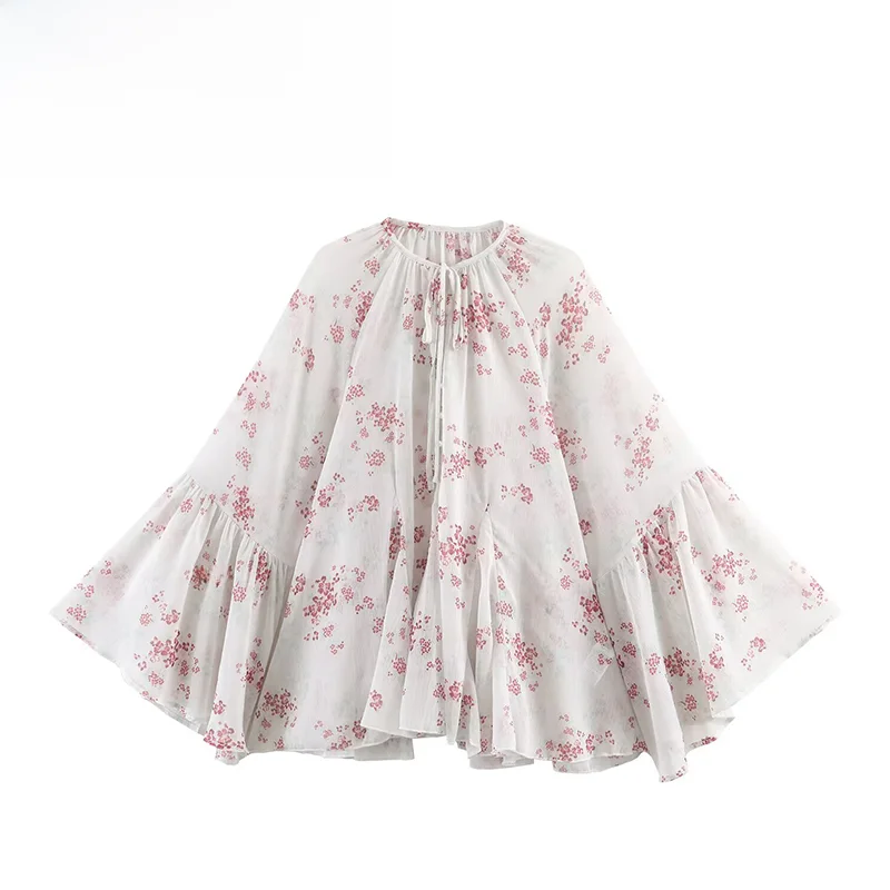 

Элегантная женская блузка с длинным рукавом и бантом, новинка весеннего сезона, универсальная, из дышащего полиэстера, комфортная