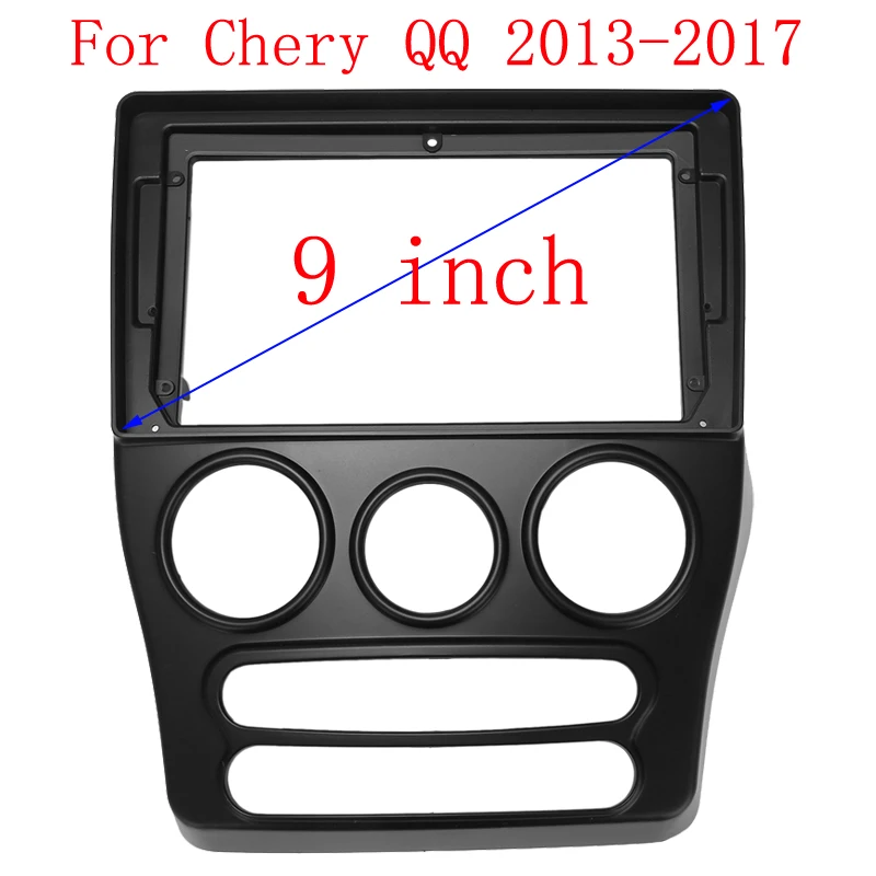 HAOCHEN 2 DIN 9 Inch Car Frame Fascia Adapter For Chery QQ EQ 2013-2017 Android Radio Dash Fitting Panel Kit