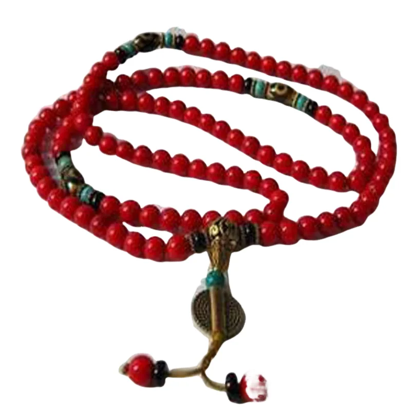 Тибетский буддистский молитвенный браслет Будды Бирюзовый беспокоиться мира ожерелье из бисера, браслет