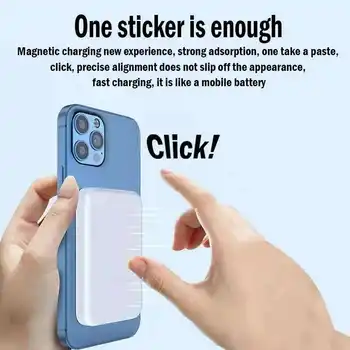 Pro MagSafe Power Bank 10000mAh Přenosná pomocná náhradní externí magnetická baterie Bezdrátová nabíječka pro iPhone 13 14 15 16 10 nejlepší prodej Powerbanka Miniso 10000 mAh - №9