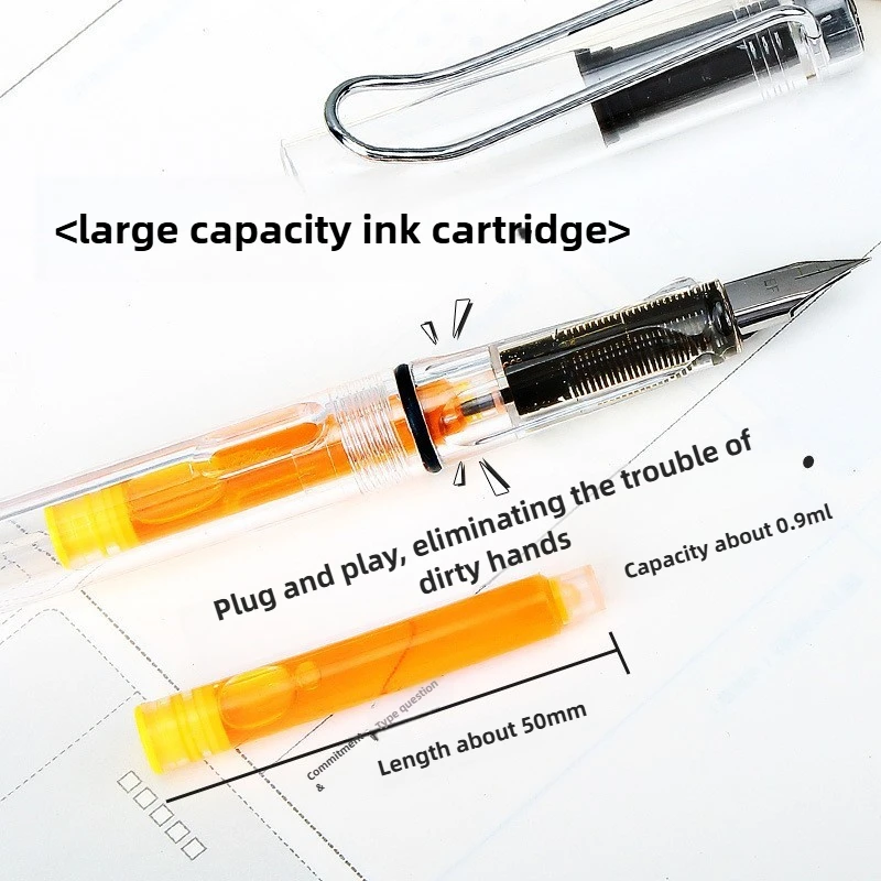 500/12 SZT. JINHAO 12 Kolorów Niekarbonowe Wkłady do Piór Wiecznych 3.4mm Uniwersalne Wkładki do Piór Szkoła Biuro Artykuły Papiernicze — zdjęcie produktu 4