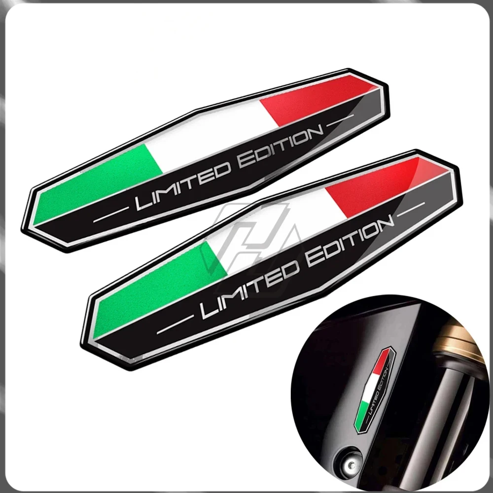 

3D наклейки на мотоцикл, наклейки с итальянским флагом, итальянская ограниченная серия, комплект наклеек на хвост автомобиля, кузов мотоцикла