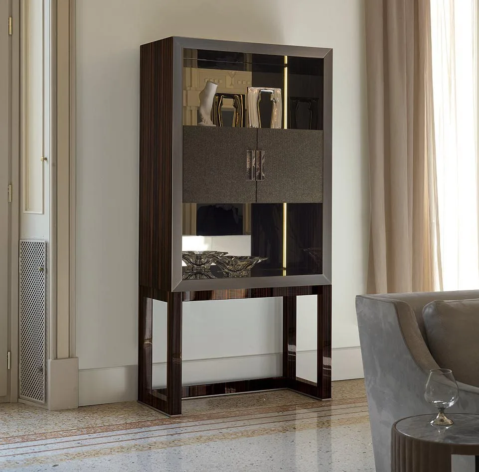 -For  Designer Villa Light Luxury Minimalist Living Room Display Cabinet High-End Restaurant Customized Wine Cabinet&