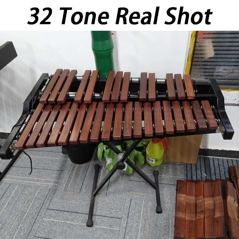 Professional Rosewood Xylophone Chinese Traditional Musical Instruments Adult Beginners Wooden Xylophone Percussion with Stand