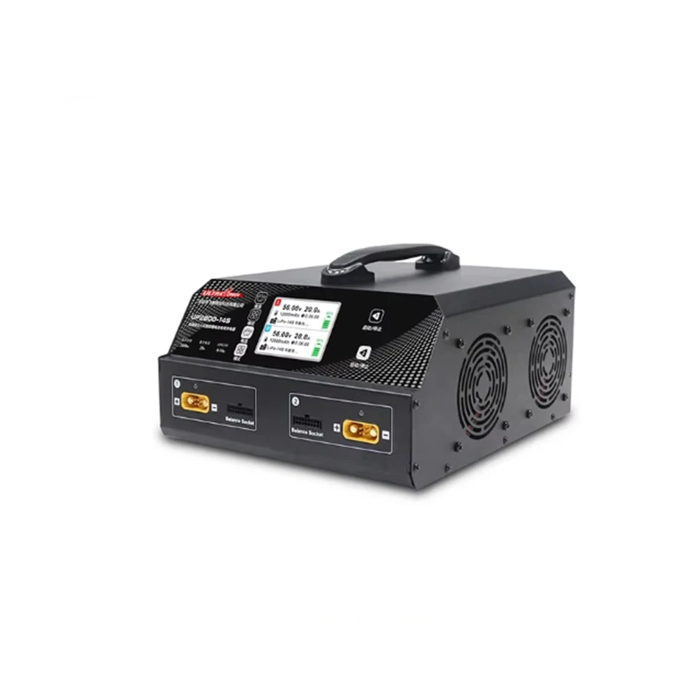 

For UP2800-14S 2X1400W 28A 6-14S LiPo/LiHV Battery Charger