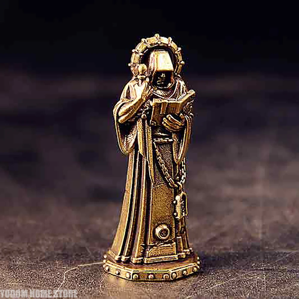 Handcrafted Antique Finish Statue Vintage Brass Sun God Figurine - Retro Office Desk Decor & Home Art Ornament