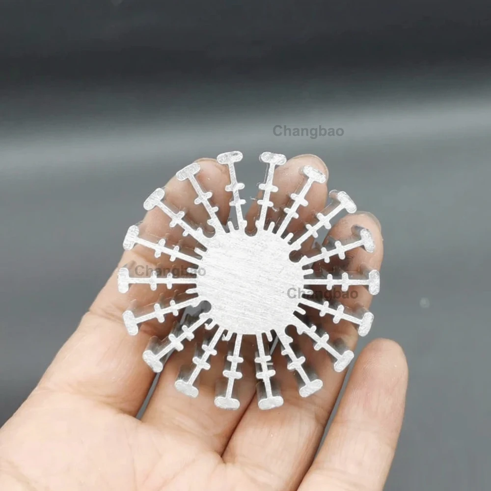 3W 4W COB High Power Led Heatsink Diameter 50mm Height Radiator