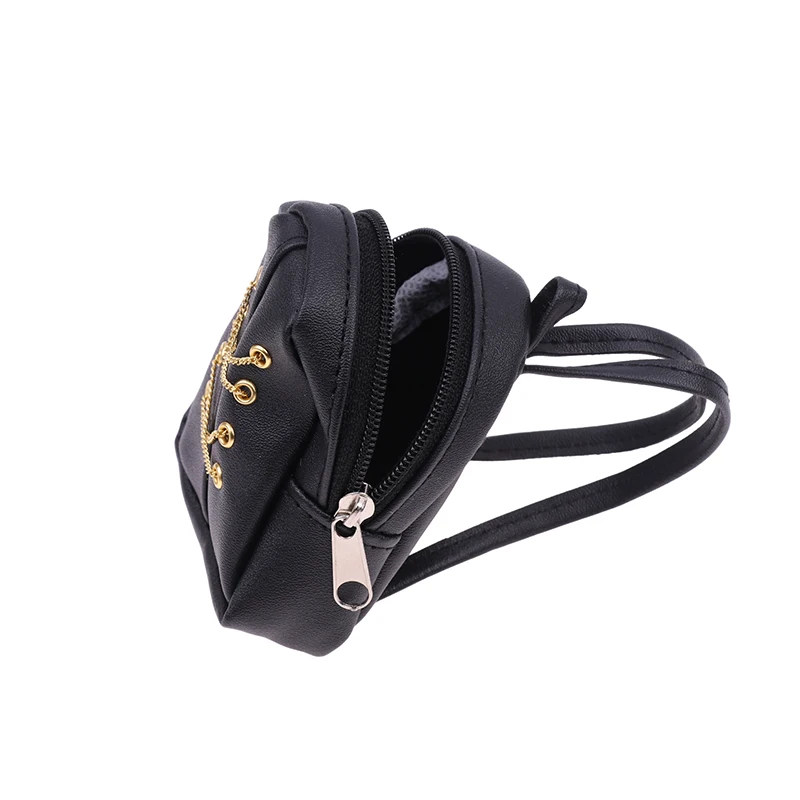 1:6 Dollhouse Miniature Backpack Chain Bag For 30cm Doll Decor Toy Luxury Bag Doll House Accessories Kids Pretend Play Toys