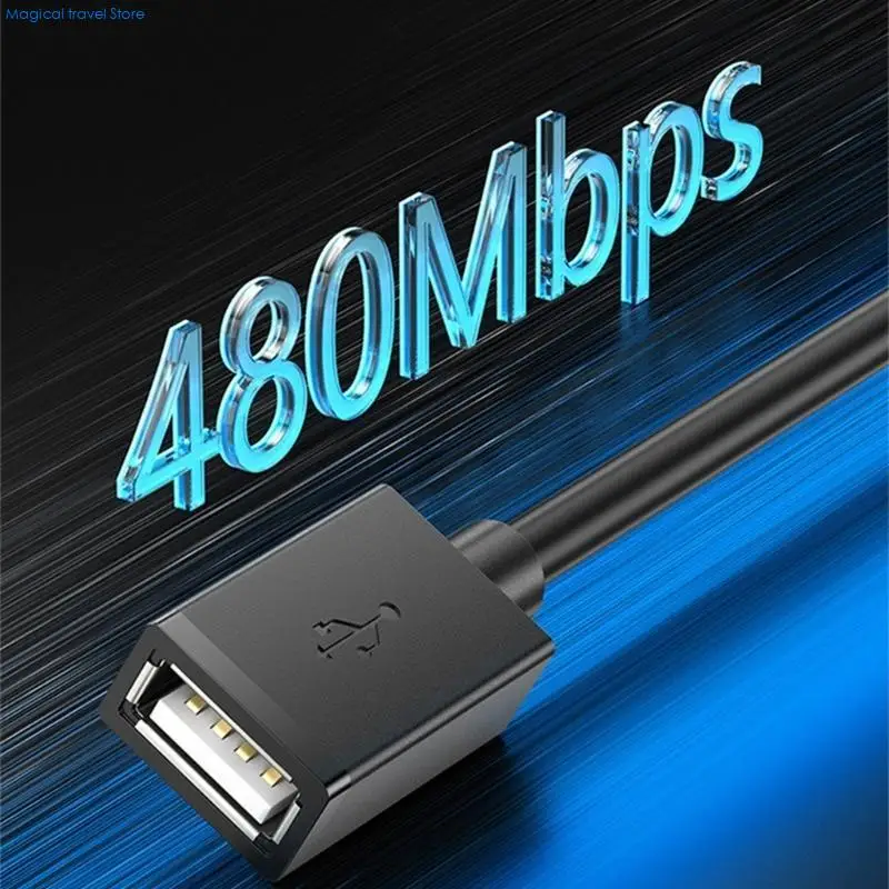 N2UB USB Extension Cable Data Cord For Laptop Male to Female Computer Camera Printer Connector Data Transfer Cord Accessories