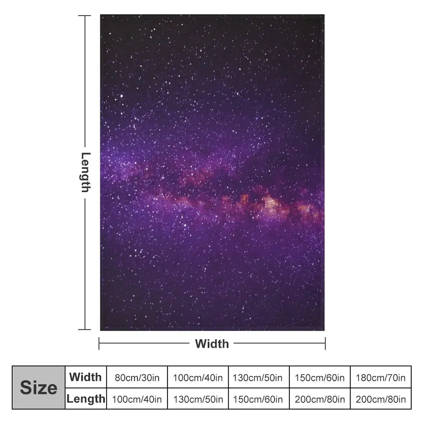New Purple Galaxy Space Photograph Throw Blanket blankets and throws Tourist Single Luxury Beach Quilt Blankets