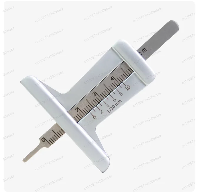 Tire Pattern Depth Ruler Stainless Steel Carving Vernier Card Tire Safety Inspection