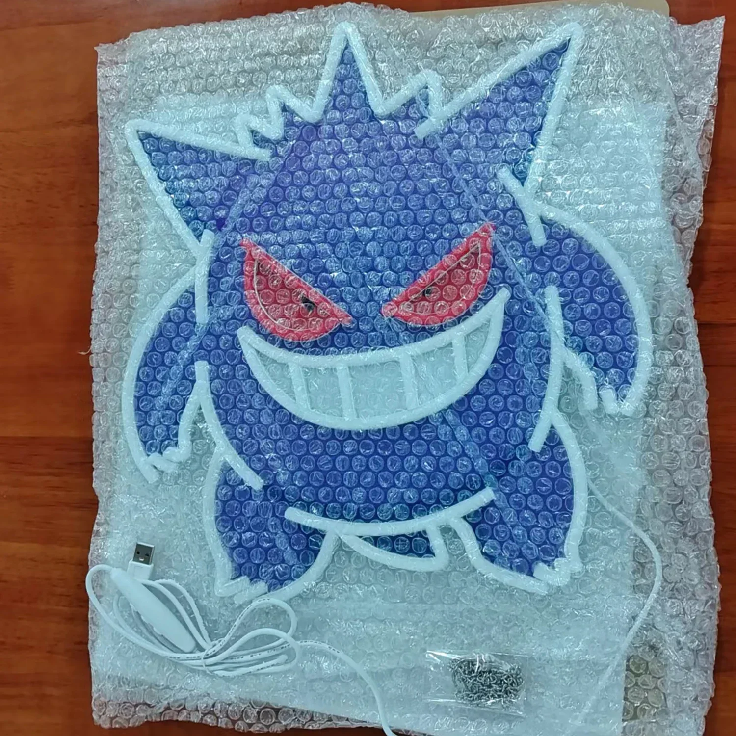 Custom Acrylic Neon LED Light  Anime Pokemon Gengar  Artwork for Home Festival Decor Party Bar Hotel Salon Business Shop,Etc.