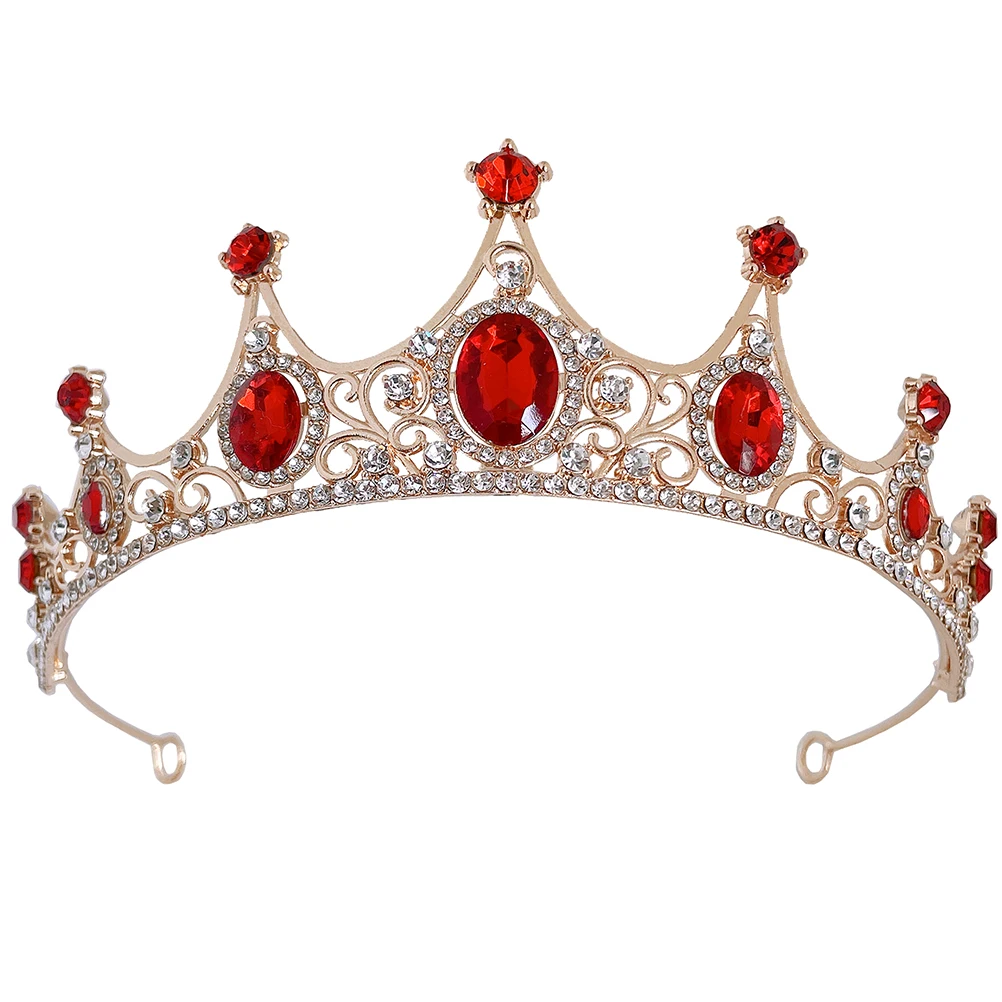 

Crystal Rhinestone Crown Bridal Hair Accessories Vintage Wedding Headdress Tiara for Women Banquet Photoshoot Props