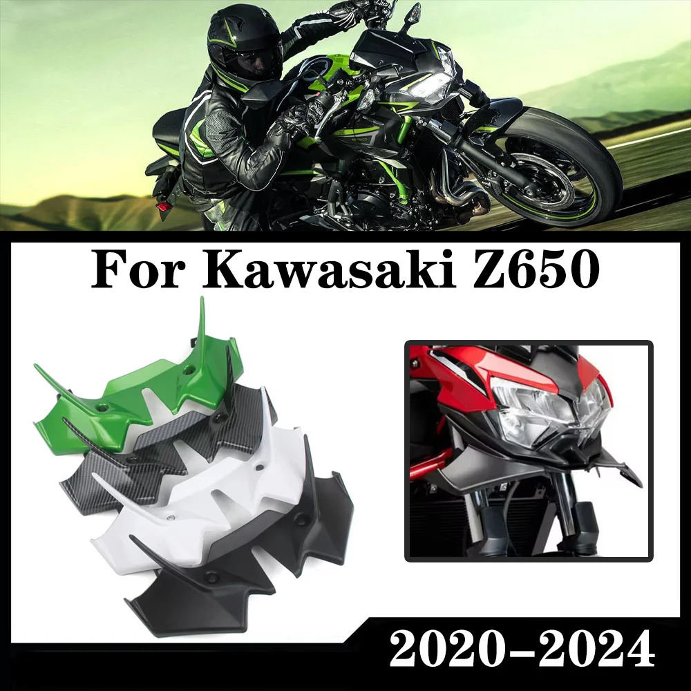 

Новинка для Kawasaki Z650 Z 650 z650 2021 2022 2023 2024, передний спойлер мотоцикла, обтекатель крылышка, аэродинамическая накладка на крыло