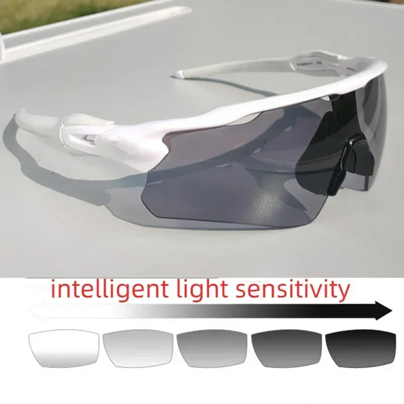 Lunettes de soleil de sport demi-monture pour hommes et femmes, lunettes de plein air, lunettes de cyclisme, camping, course à pied, marathon, 5 lentilles par ensemble