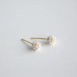 Fashion Small Pearl Balls Unusual Stud Earrings Cute Girl Round 925 Silver Needle Earrings for Women Wendding Jewelry 2022