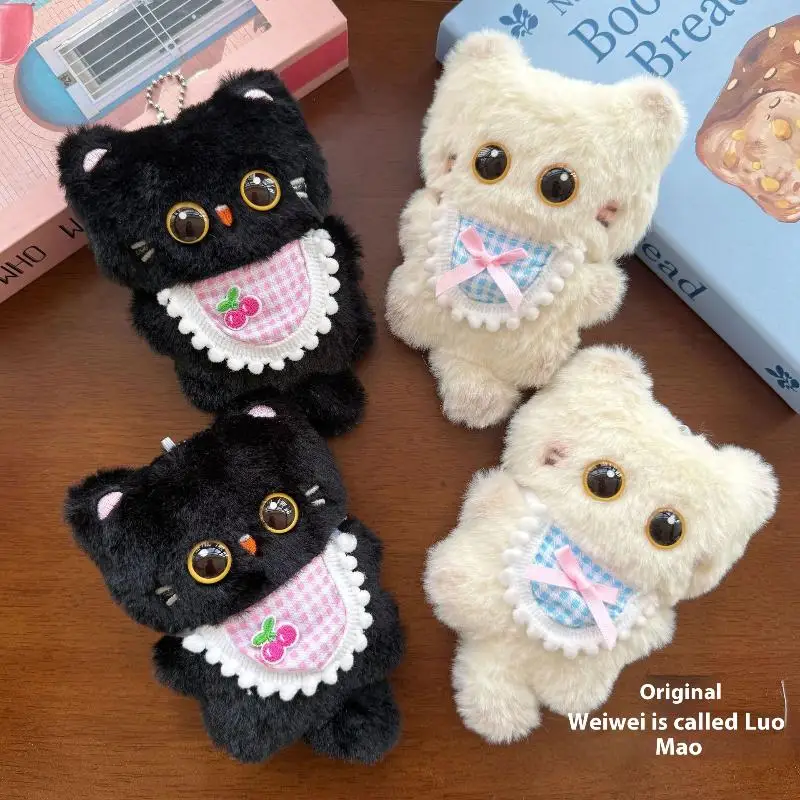 

[JT] 1 шт. Милый плюшевый брелок-котенок с функцией издавливания звука для ключей от машины, украшения рюкзака, сумки, подарок, аксессуар