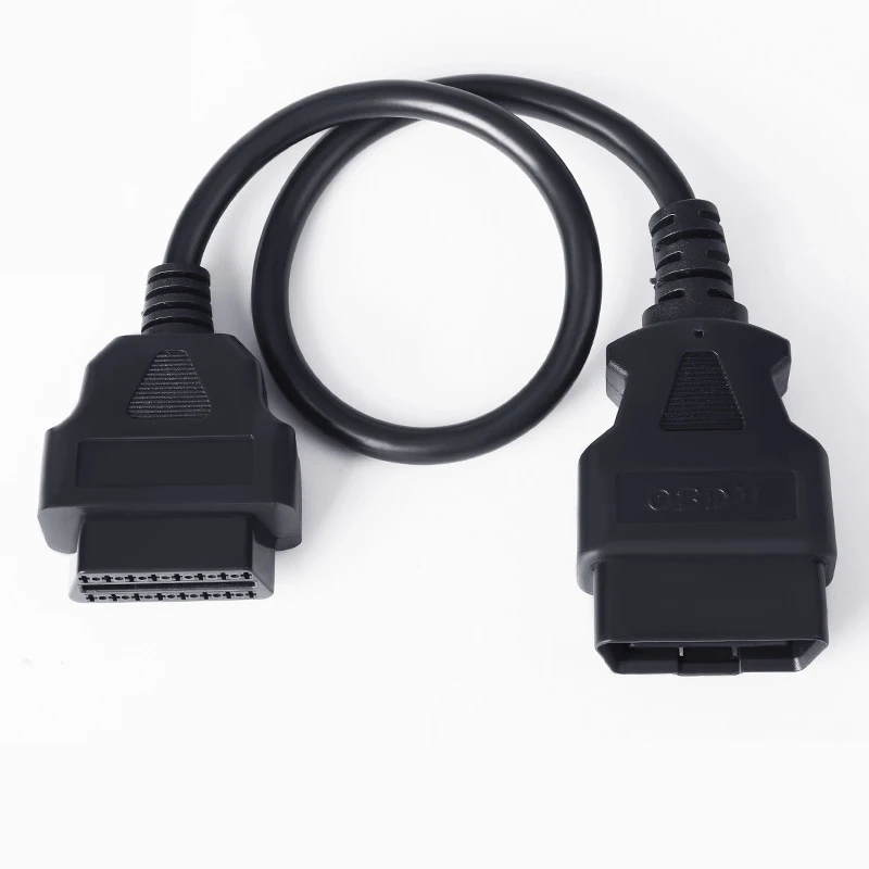 Extension Cord Male To 16 Pin Female OBD II Connector OBD2 Extension Cable OBD2 16 Pin ELM327 Car Scanner Convert Adapter