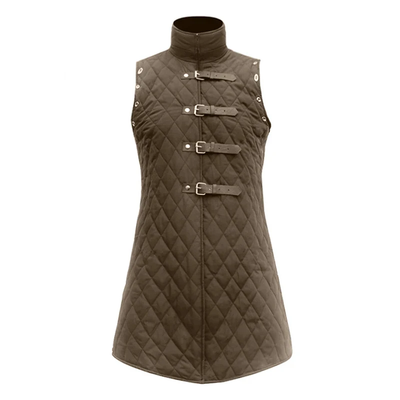 

✿2026✿Gambeson Costume Aketon Armor Vest Coat Medieval Viking Sleeveless Outfit Larp Warrior Knight Hunter Outfit For Adult Men✿
