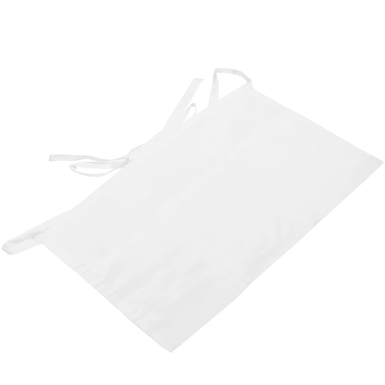 مريلة خصر لشيف الفندق مع جيب قابلة لإعادة الاستخدام لخادم المطبخ ومقصف ملابس عمل متينة من القطن والبوليستر نصف مريلة للنساء