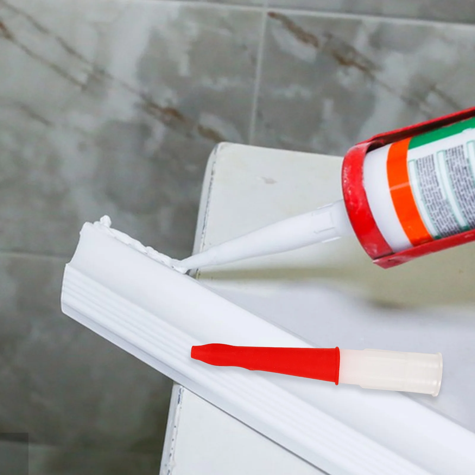 

1Set Caulk Sealer Tips Caulking Caps Durable Resistant Wear Portable for Construction and DIY Projects Caulk Caps