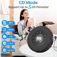 Reproductor de CD Bluetooth altavoz HIFI portátil compatible con CD/MP3 coche multiformato AUX/reproducción inalámbrica de modo dual para aprender, al aire libre