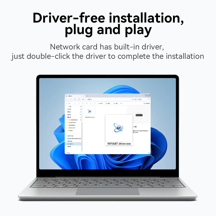 AX900 USB WiFi 6 Adaptor Bluetooth 5.4 2 Dalam 1 Dongle Dual Band 2.4G & 5GHz Jaringan Penerima Nirkabel DRIVER Gratis untuk Windows 10/11